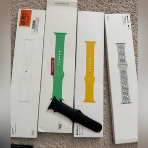 Set of 5 Authentic Apple Watch Sport Bands for 38mm /40mm / 41mm Watch